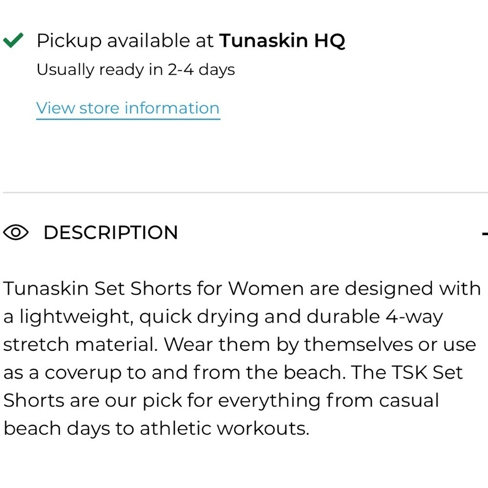 Tunaskin Large Women’s shorts - Picture 7 of 7